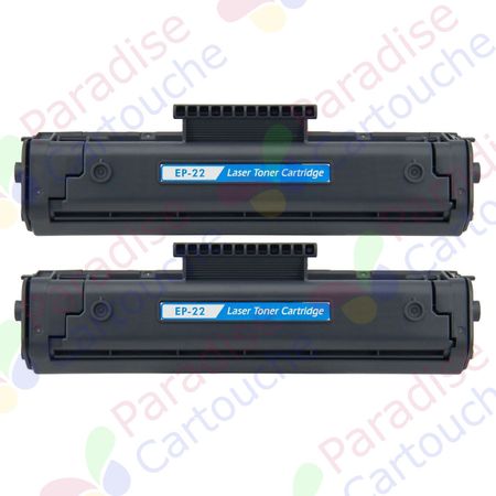 Canon EP-22 ensemble de 2 toner compatibles noir (Paradise Cartouche)