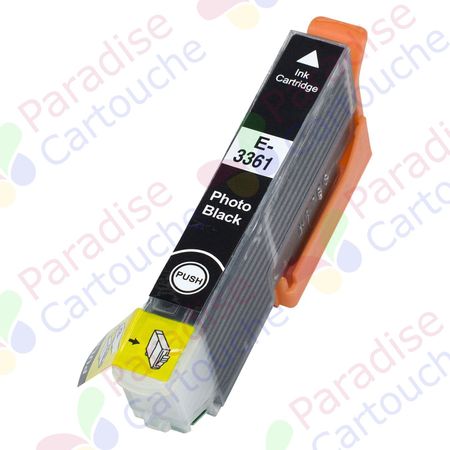 Epson 33XL cartouche d'encre compatible noir photo haute capacité (Paradise Cartouche)