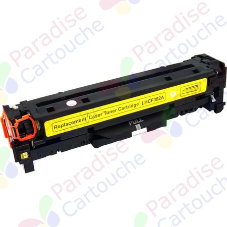 HP 312A (CF382A) toner compatible jaune (Paradise Cartouche)