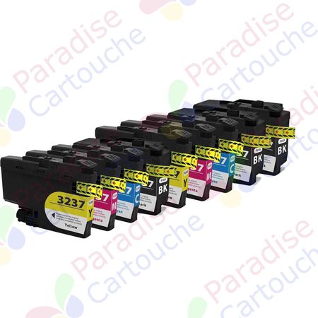 Brother LC3237 ensemble de 9 cartouches d'encre compatibles super haute capacité (Paradise Cartouche)